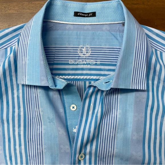 Bugatchi Dress Shirt Size XL - Picture 3 of 8